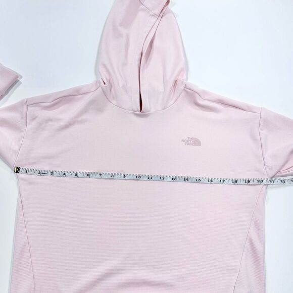 Northface blush pink tech fabric hooded shirt M - Picture 10 of 11